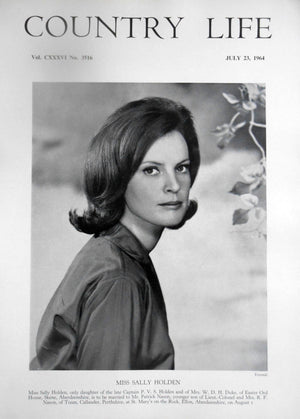Miss Sally Holden Country Life Magazine Portrait July 23, 1964 Vol. CXXXVI No. 3516 - Copy 2