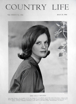 Miss Sally Holden Country Life Magazine Portrait July 23, 1964 Vol. CXXXVI No. 3516 - Copy
