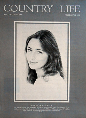 Miss Sally Hutchings Country Life Magazine Portrait February 14, 1985 Vol. CLXXVII No. 4565 - Copy