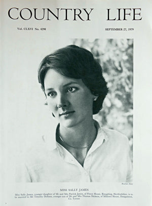 Miss Sally James Country Life Magazine Portrait September 27, 1979 Vol. CLXVI No. 4290