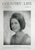 Miss Sandra Dark Country Life Magazine Portrait October 14, 1966 Vol. CXXXVIII No. 3580