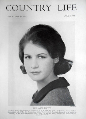 Miss Sarah Jewitt Country Life Magazine Portrait July 9, 1964 Vol. CXXXVI No. 3514 - Copy 2