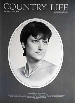 Miss Susan McKenzie Country Life Magazine Portrait December 27, 1984 Vol. CLXXVI No. 4558 - Copy
