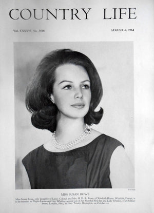 Miss Susan Rowe Country Life Magazine Portrait August 6, 1964 Vol. CXXXVI No. 3518 - Copy