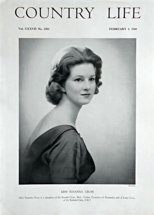 Miss Susanna Cross Country Life Magazine Portrait February 4, 1960 Vol. CXXVII No. 3283