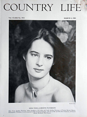 Miss Tessa Jardine Paterson Country Life Magazine Portrait March 4, 1982 Vol. CLXXI No. 4411 - Copy