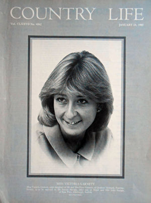 Miss Victoria Garnett Country Life Magazine Portrait January 24, 1985 Vol. CLXXVII No. 4562 - Copy