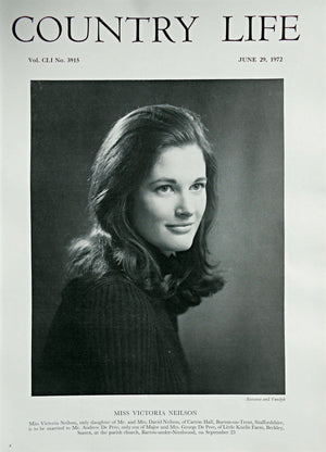 Miss Victoria Neilson Country Life Magazine Portrait June 29, 1972 Vol. CLI No. 3915 - Copy
