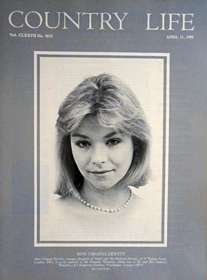 Miss Virginia Hewett Country Life Magazine Portrait April 11, 1985 Vol. CLXXVII No. 4573