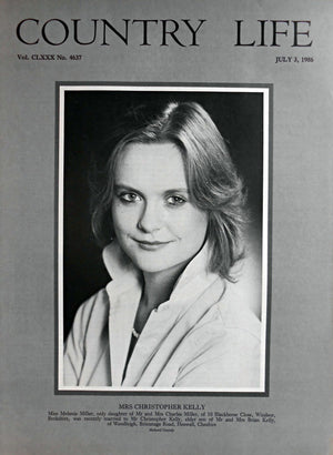 Mrs Christopher Kelly, Miss Melanie Miller Country Life Magazine Portrait July 3, 1986 Vol. CLXXX No. 4637 - Copy
