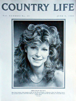 Mrs Colin McCaul, Miss Claire Jenkins Country Life Magazine Portrait June 9, 1988 Vol. CLXXXII No. 23 - Copy