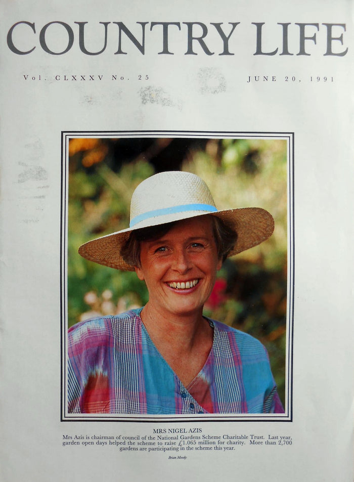 Mrs Nigel Azis, Mrs Azis Country Life Magazine Portrait June 20, 1991 Vol. CLXXXV No. 25