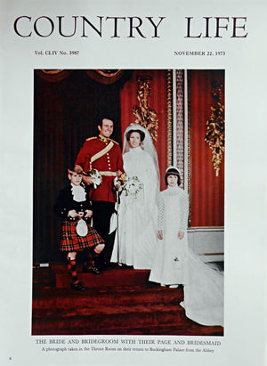 Princess Anne & Lieutenant Mark Phillips Country Life Magazine Portrait November 22, 1973 Vol. CLIV No. 3987