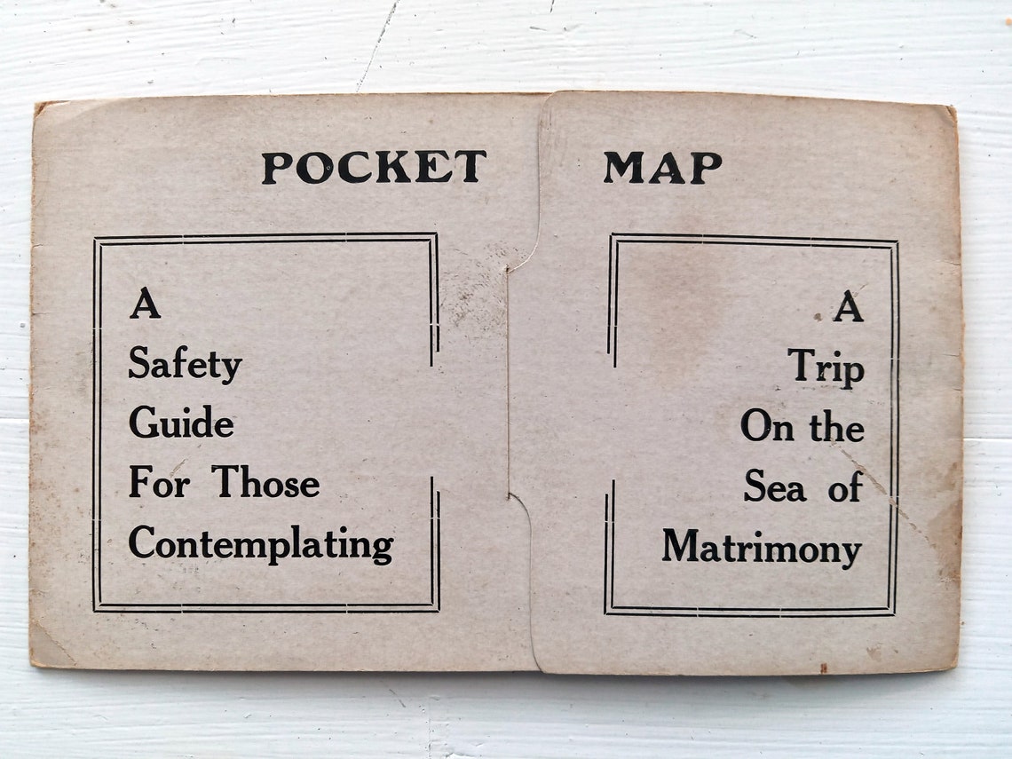 SeaofMatrimony1906AllegoricalPictorialMap