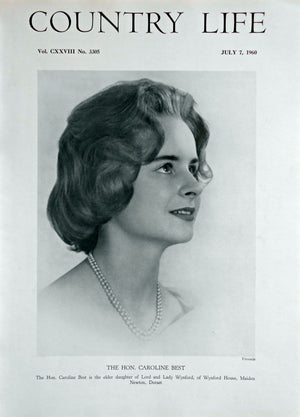 The Hon. Caroline Best Country Life Magazine Portrait July 7, 1960 Vol. CXXVIII No. 3305