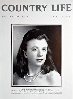The Honourable Arabella Jauncey Country Life Magazine Portrait April 13, 1989 Vol. CLXXXIII No. 15
