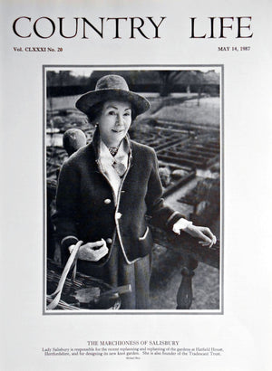 The Marchioness of Salisbury, Lady Salisbury Country Life Magazine Portrait May 14, 1987 Vol. CLXXXI No. 20