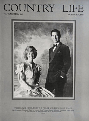 The Prince & Princess of Wales Country Life Magazine Portrait October 24, 1985 Vol. CLXXVIII No. 4601 - Copy