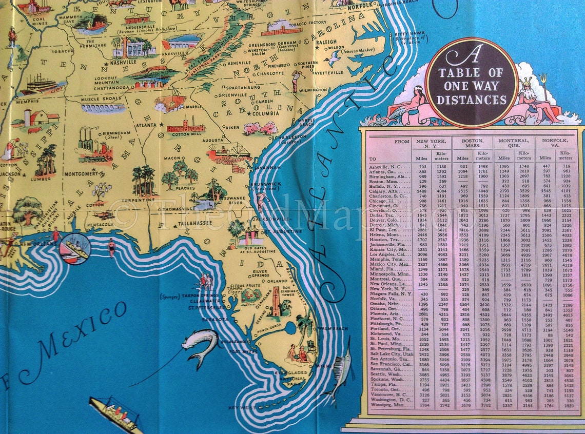 1936 North America Pictorial Map - America. Beauty • Wonders • Inspiration • Progress • Without End.