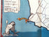 Very Rare c.1945 Mornington Peninsula Pictorial Map by Robert J. Amor Portsea, Sorrento Rye Rosebud Dromana Port Phillip Melbourne Australia