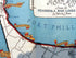 Very Rare c.1945 Mornington Peninsula Pictorial Map by Robert J. Amor Portsea, Sorrento Rye Rosebud Dromana Port Phillip Melbourne Australia