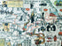 1986 Pictorial Map of China, Hong Kong, Taiwan, Japan, North Korea, South Korea, Mongolia, Beijing by Hugo Pratt. Poster Map