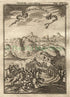 1719 Manesson Mallet "Cambalu ou Peking" Beijing China, Antique Print published by Johann Adam Jung