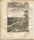 1719 Manesson Mallet "Miaco" Kyoto, Japan, Antique Print published by Johann Adam Jung
