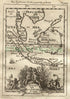 1719 Manesson Mallet Antique Map "Isles de la Sonde vers l'Occident" Borneo Indonesia Java Malaysia Sumatra, published by Johann Adam Jung