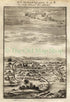 1719 Manesson Mallet "Ardeuil ou Ardebil" Ardabil, Iran, Antique Print, Map published by Johann Adam Jung