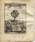 1719 Manesson Mallet "Equateur, Equator, Armillary Sphere fig. 6" Celestial Antique Print published by Johann Adam Jung