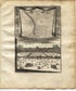 1719 Manesson Mallet "Thuilleries" Paris Louvre France, Tuileries Palace, Stars, Astronomy, Antique Print published by Johann Adam Jung