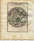 1719 Manesson Mallet "Planisphere des Constellations Meridionalles" Southern Night Sky, Celestial, Astronomy, Antique Map Print
