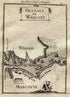 1719 Manesson Mallet "Detroit de Waigats" Russia Arctic, Yugorsky Strait, Vaygach Island, Antique Map, Print