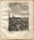 1719 Manesson Mallet "Palais d'Iedo" Imperial Palace, Tokyo, Japan, Antique Print published by Johann Adam Jung