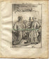 1719 Manesson Mallet "Japonnois" Japan Costume, Samurai Sword, Katana, Antique Print published by Johann Adam Jung