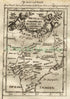 1719 Manesson Mallet "Partie de la Terre Ferme de l'Inde" Mogul Empire India, Antique Map published by Johann Adam Jung
