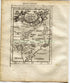1719 Manesson Mallet "Partie de la Terre Ferme de l'Inde" Mogul Empire India, Antique Map published by Johann Adam Jung