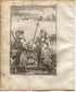 1719 Manesson Mallet "Georgiens" People Costume, Georgia, Antique Print published by Johann Adam Jung