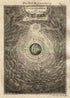 1719 Manesson Mallet "Cosmographie ou Science du Monde" Earth, Sun, Celestial Antique Map, Print published by Johann Adam Jung