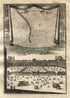 1719 Manesson Mallet "Thuilleries" Paris Louvre France, Tuileries Palace, Stars, Astronomy, Antique Print published by Johann Adam Jung
