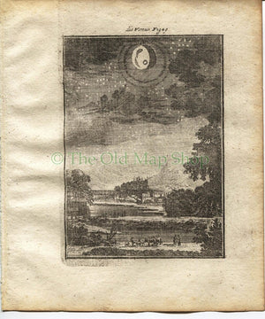 1719 Manesson Mallet "Venus" Planet, Celestial Astronomy, Antique Print, published by Johann Adam Jung