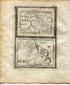 1719 Manesson Mallet "France; Pais-Bas" Pays-Bas, Netherlands, Map, Antique Print, published by Johann Adam Jung