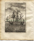 1719 Manesson Mallet Ships Rigging, Galleon, Ships Man-of-war, Frigate, Boats, Antique Print