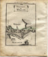 1719 Manesson Mallet "Detroit de Waigats" Russia Arctic, Yugorsky Strait, Vaygach Island, Antique Map, Print