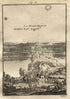 1719 Manesson Mallet "La Haute Region, La Moyenne, La Basse Region" Cloud Levels, Upper, Middle, Lower, Antique Print