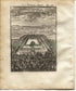 1719 Manesson Mallet "Temple De Jupiter Hammon" Temple of Amun, Siwa Oasis, Egypt, Antique Map, Print