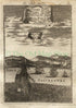 1719 Manesson Mallet "Argille" Arzilla, Algiers, Alger, Algeria, North Africa, Ships, Port View, Antique Print