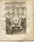 1719 Manesson Mallet Malta, Ancestral Tree, Knight Hospitaller of Malta, Proof of Nobility, Antique Print