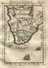 1719 Manesson Mallet "Monomotapa et la Cafrerie" South Africa, Antique Map, Print